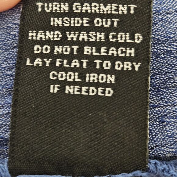 Zac & Rachel Ombre Blouse Women’s Sm Blue Long Sleeves Lightweight Semi Sheer - Picture 4 of 9